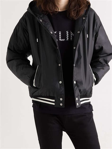 celine black bomber jacket|Celine.